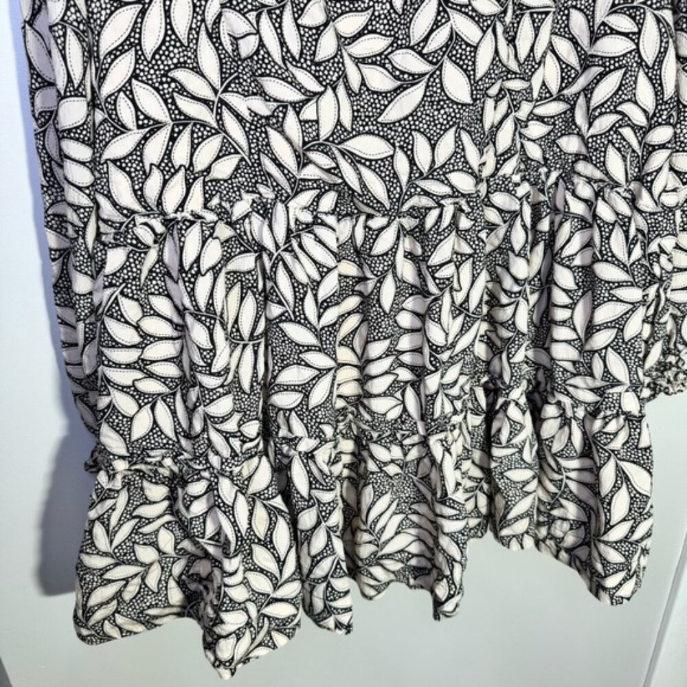 By Anthropologie Long-Sleeve Printed Smocked Mini Dress Size 3x - Picture 11 of 14